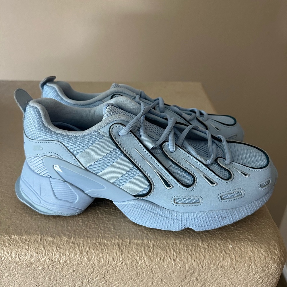 Sold out baby blue adidas women’s size 9. NWOB